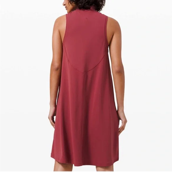Lululemon Chianti Lululemon All Aligned A-line Dress | Size 6, Pit to Pit - 16” - Picture 2 of 6
